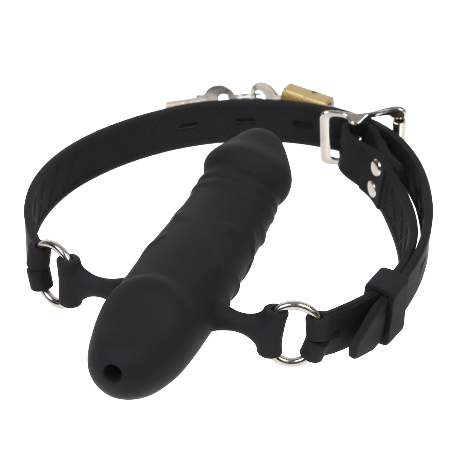 SM用 口枷 南京錠付き