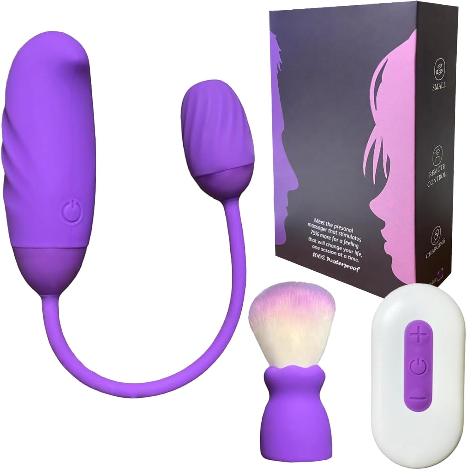 乳首攻め アダルトグッズ くすぐり 筆 バイブ 【2Way切り替え可能】 小型 遠隔操作 電動 ワイヤレス 静音 ローター USB給電