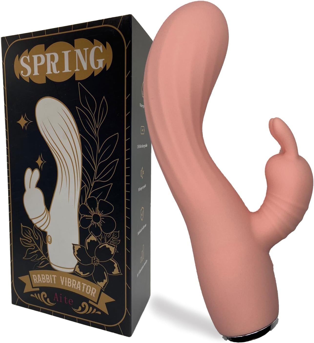 [あったかいんだから～?」初心者向け Gスポとクリのすぐイキコンビ！] バイブ バイブレーター 女性用 人気 2点責めバイブ[ポカポカ加熱＋うさぎちゃんクリバイブ＋パワフル振動] ポルチオ開発 電マ アダルトグッズ